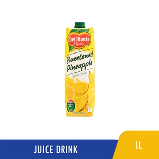 Del Monte Juice Drink Sweetened Pineapple 100% Vitamin C 1L