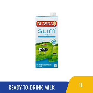 Alaska Slim Low-Fat Fresh Milk 1L