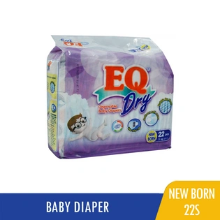 EQ Baby Diaper Dry Newborn Travel Pack 22s