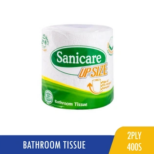Sanicare Bathroom Tissue 2Ply 400 sheets 1Roll