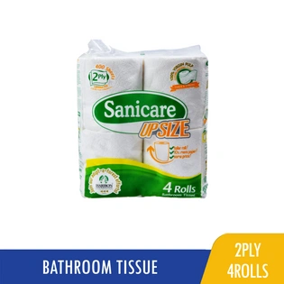 Sanicare Bathroom Tissue 2Ply 400 sheets 4Rolls