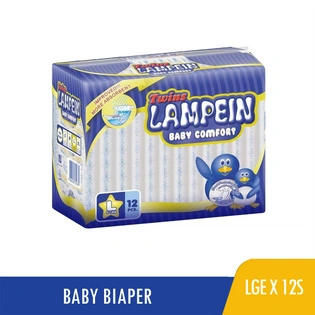 Lampein Baby Basic Diaper Large 12s