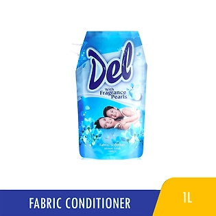 Del Fabric Softener Shower Fresh Blue Stand-up Pouch 1L