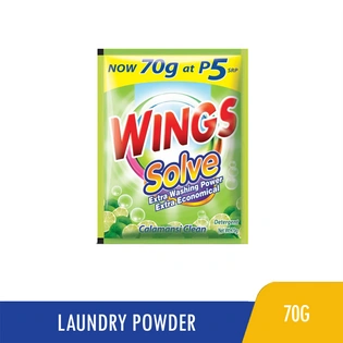 Wings Solve Detergent Powder Washing with Kalamansi Extract 70g