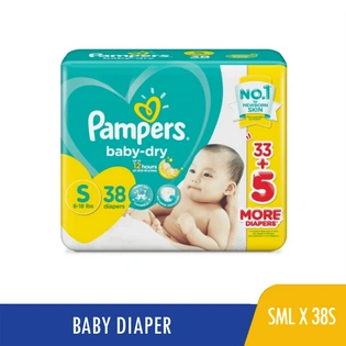 Pampers Diaper Baby Dry Small 38s