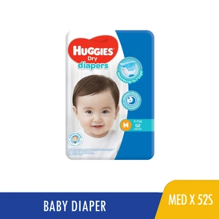 Huggies Diaper Hug Dry Jumbo Medium 52s