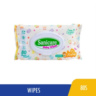 Sanicare Baby Wipes Playtime 80 Sheets
