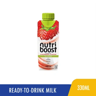 Nutriboost Strawberry Flavor Milk+Juice Drink 330ml