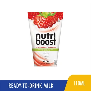 Nutriboost Strawberry Flavor Milk+Juice Drink 110ml