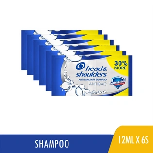 Head & Shoulders Shampoo Antibacterial 12mlx6s