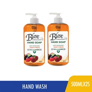 SALE! Buy 1+1 Blest Antibacterial Handsoap Fruity Fresh with Moisturizer 500ml
