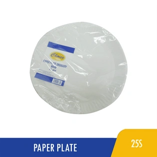 Choice Paper Plate Ordinary White 9 inches 25s