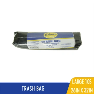 Choice Bio Trash Bag Black Large 10s