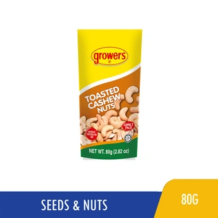 Growers Cashew Nuts Toasted Family Size 80g