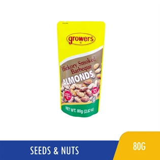 Growers Almond Nuts Hickory Smoked Barbecue 80g