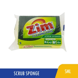 Zim Scouring Pad Scrub Sponge 75mmx100mmx30mm