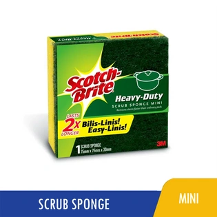 Scotch Brite Heavy Duty Mini Scrub Sponge 75mmx75mmx30mm