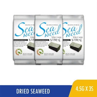 Hana Seasoned Seaweed Sea Veggies Jaraegim 4.5gx3s