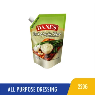 Danes All Purpose Dressing Herb and Garlic Mayo 220g