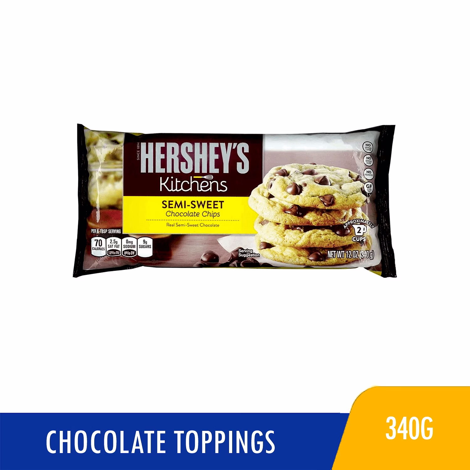 Hershey's Semisweet Chocolate Baking Chips 340g NCCC Online Store