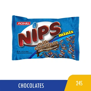 Nips Mini Milk Choco Polybag 24s