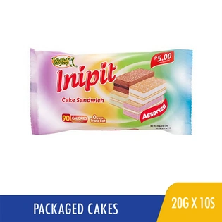 Lemon Square Inipit Assorted Cake Sandwich 20gx10s