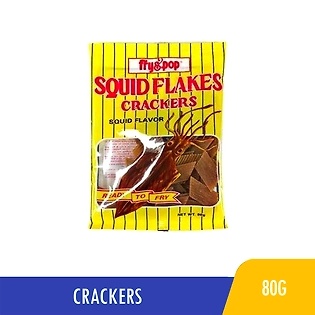 Fry & Pop Squid Crackers 80g