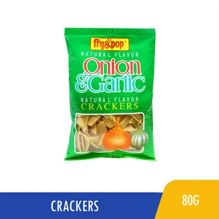 Fry & Pop Onion & Garlic Crackers 80g
