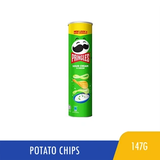 Pringles Potato Chips Sour Cream & Onion 147g