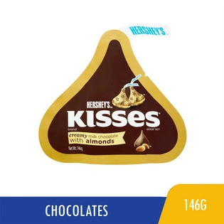 Hershey's Kisses Creamy Milk Chocolate with Almonds 146g