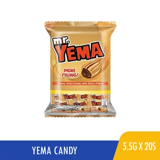 Mr Yema Choco Filled Chewy Yema Candy 20s