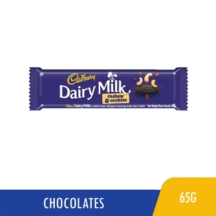 Cadbury Dairy Milk Cashew & Cookies 65g