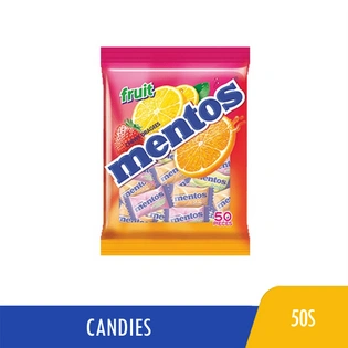 Mentos Fruit Mix Chewy Dragees 50s