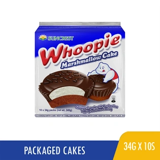 Whoopie Marshmallow Cake Topping & Choco Frosting 34gx10s