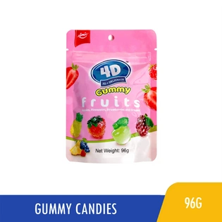 4D Gummy Fruits 96g