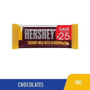 SAVE P25 3 Hershey's Creamy Milk Chocolate Bar 40g