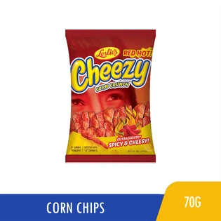 Cheezy Corn Crunch Red Hot Outrageously Spicy & Cheesy 70g