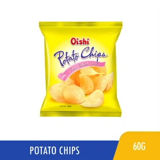 Oishi Potato Chips Plain Salted 60g