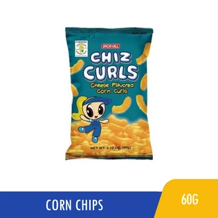 Chiz Curls Cheese Flavored Corn Chips 60g