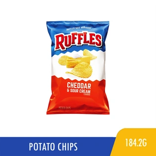 Ruffles Potato Chips Cheddar & Sour Cream 184.2g