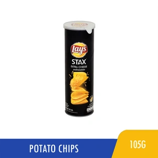 Lays Stax Potato Chips Extra Cheese Flavor 105g