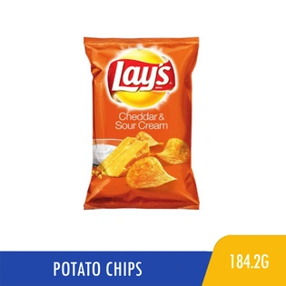 Lays Potato Chips Cheddar & Sour Cream 184.2g