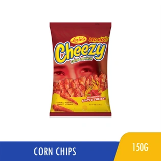 Cheezy Corn Crunch Red Hot Outrageously Spicy & Cheesy 150g