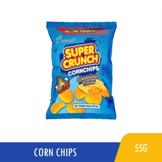 Super Crunch Corn Chips Cheesiest Flavor 55g