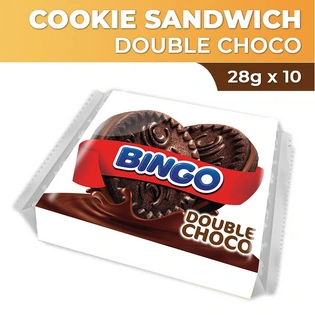 Bingo Double Choco Cookie Sandwich 28gx10s