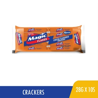 Magic Flakes Crackers Cheese Flavor 28gx10s
