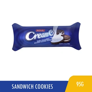 Cream O Vanilla Cream Filled Chocolate Sandwich Cookies 90g