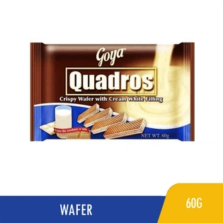 Goya Quadros Crispy Wafer Cream White Filling 60g