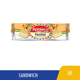 Rebisco Fiesta Klasiks Milky Pastillas Cracker Sandwich 10s
