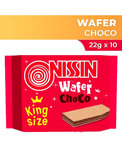 Nissin King Wafer Choco 22gx10s-11221905